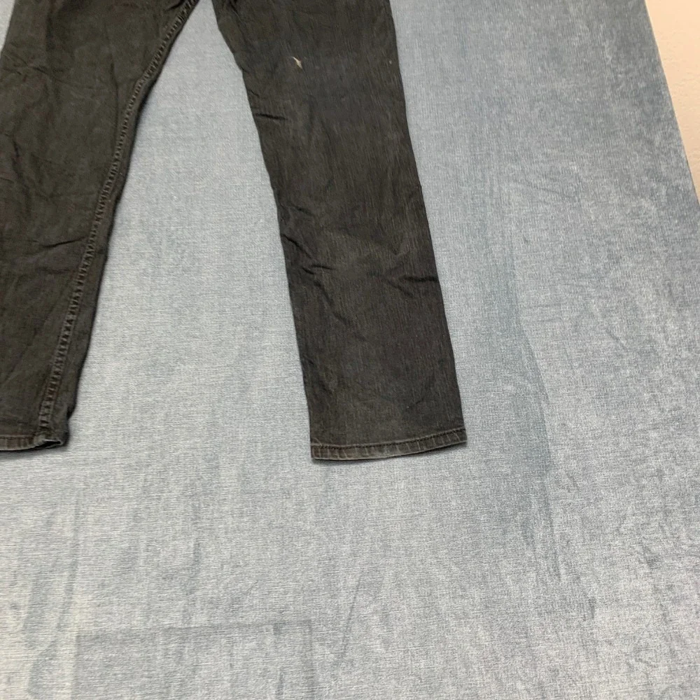 Levi's 511 Slim Fit Straight Jeans Mens 34x30 Black Denim Non Stretch 5 Pockets
